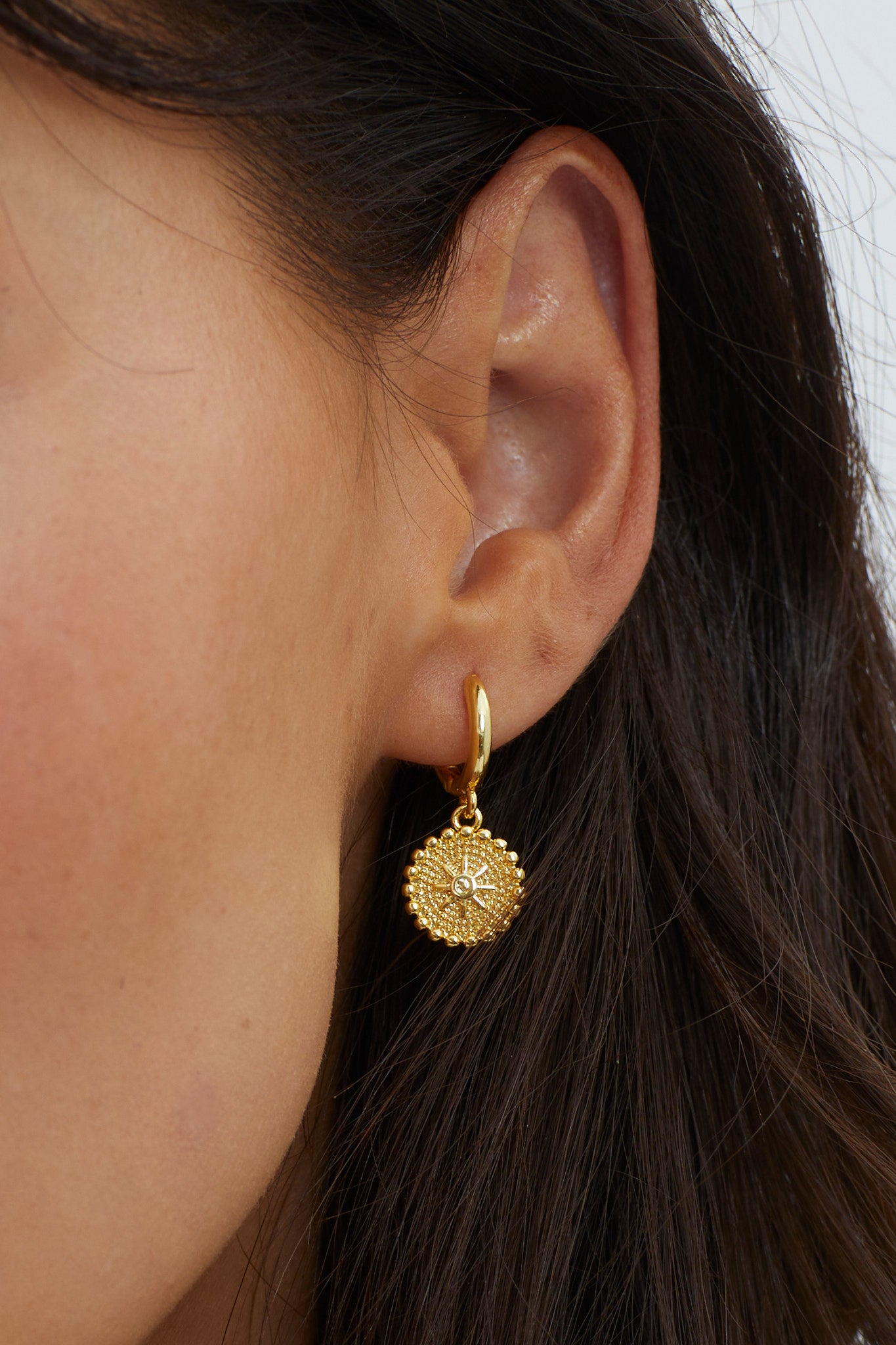 Shop The Ezra Coin Dangle Earrings Gold Selfie Leslie Australia