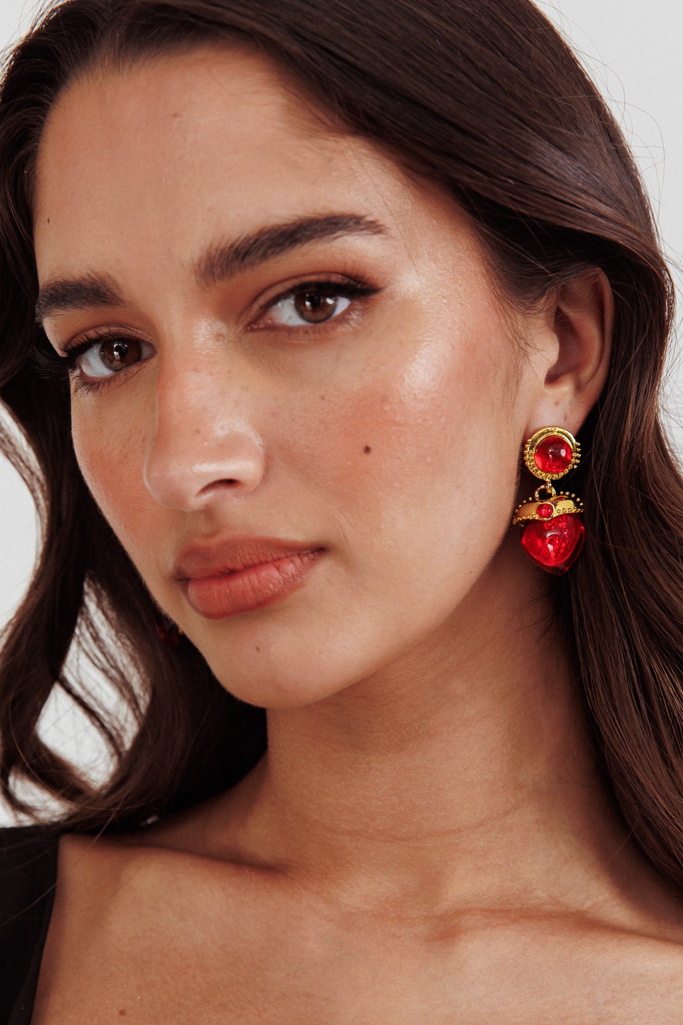 Red earrings australia hot sale