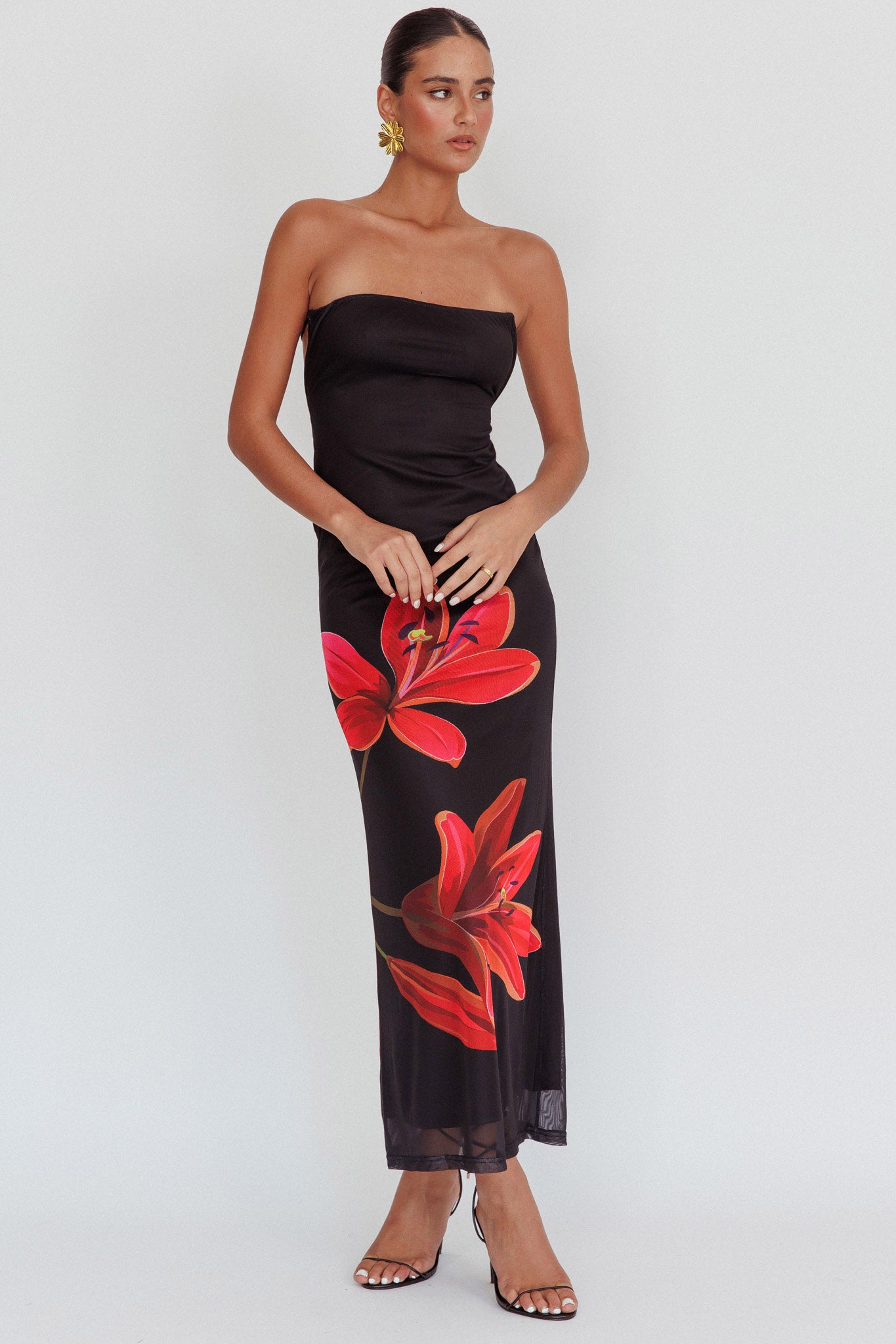 Maxi dresses strapless best sale