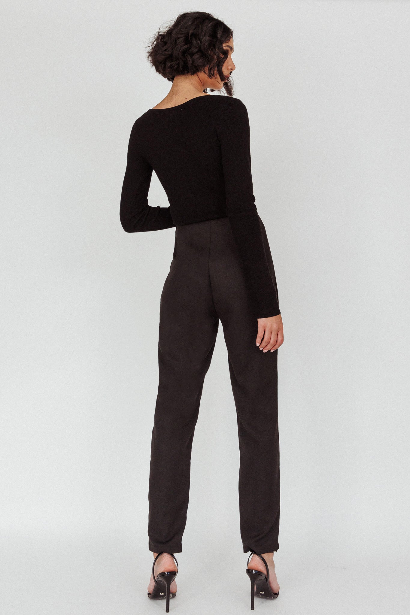 Shop the Moonlight Tango High Waist Pants Black | Selfie Leslie Australia