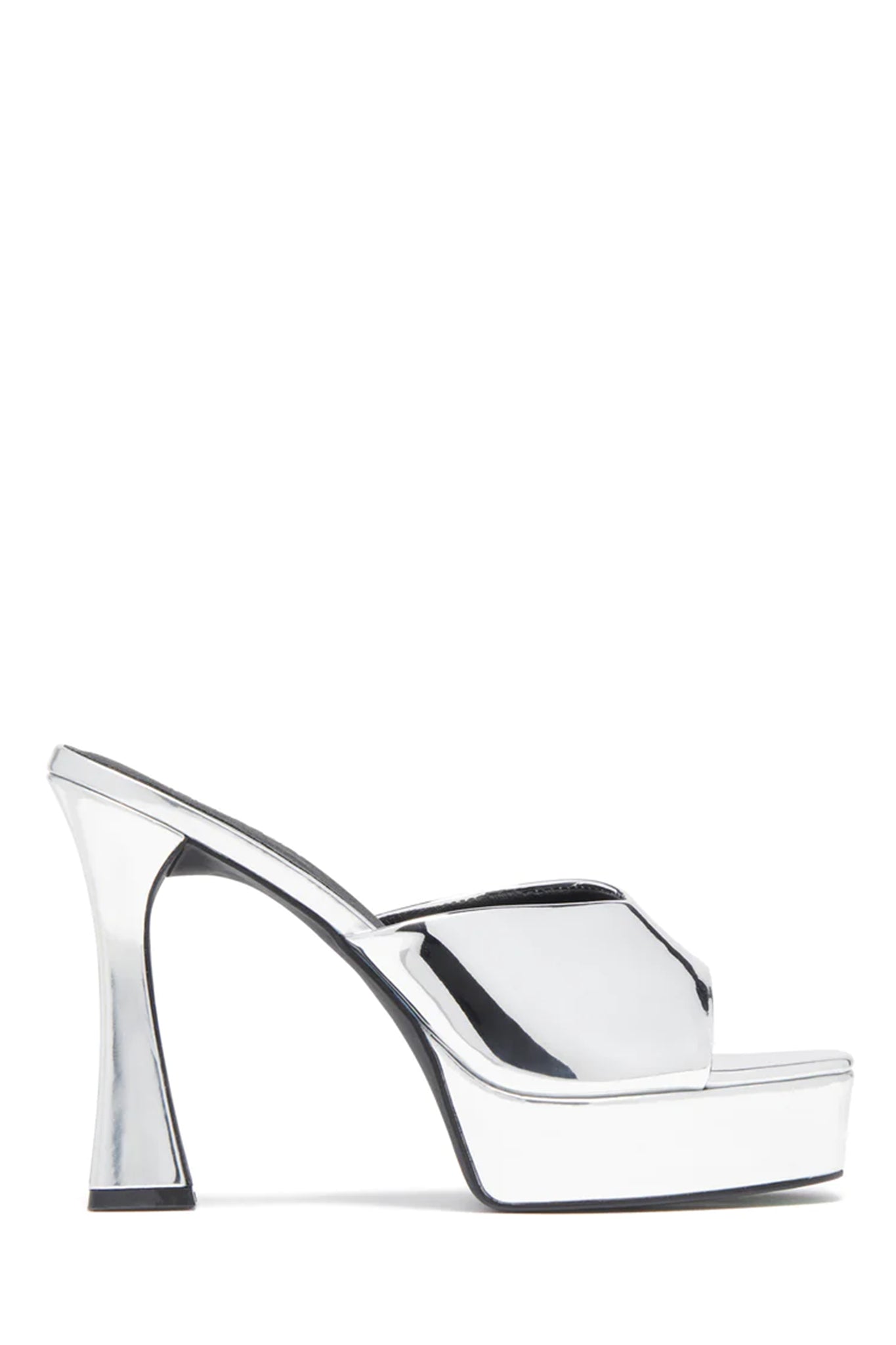 Shop the THERAPY Fierce Mule Silver | Selfie Leslie Australia