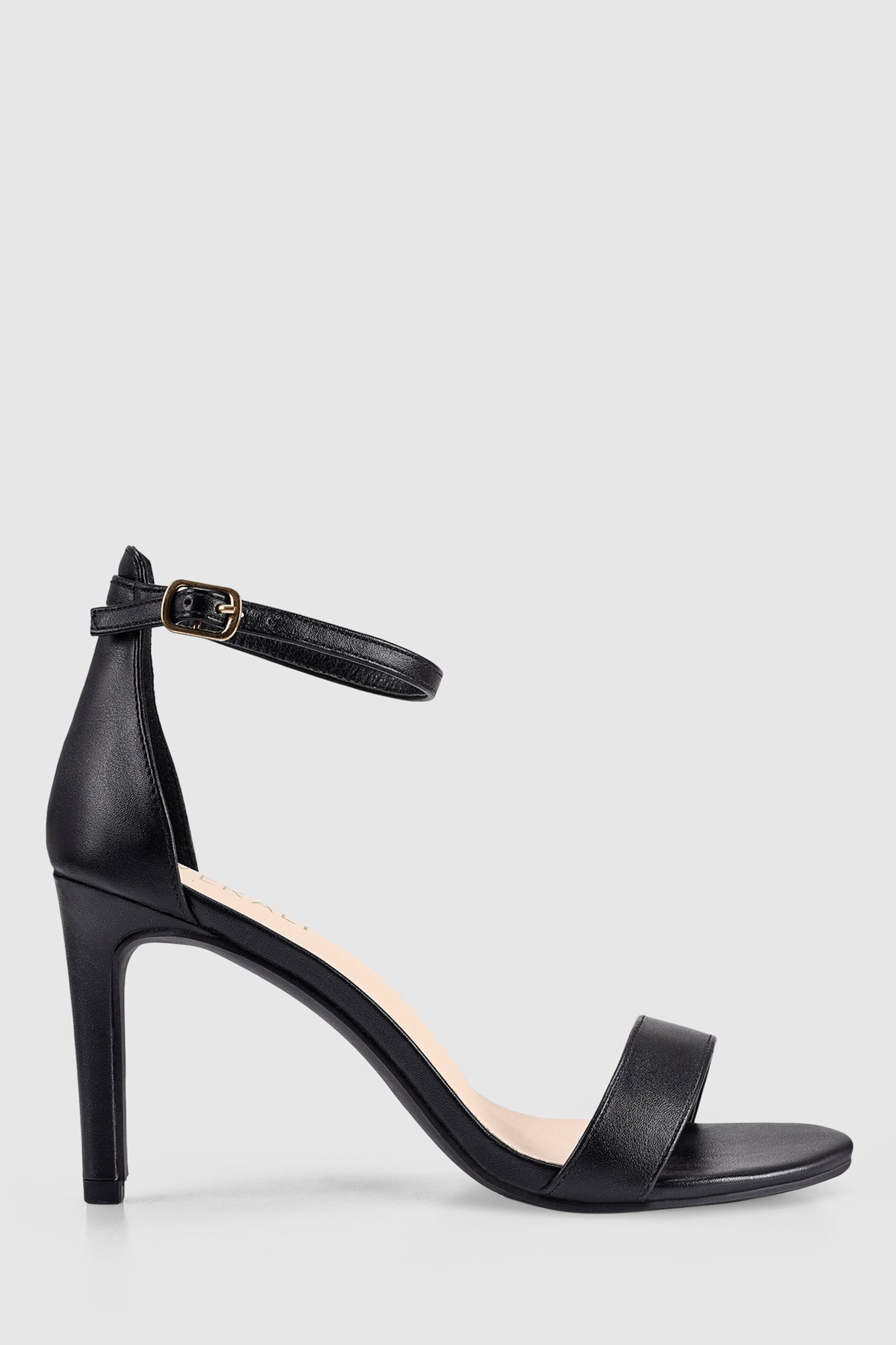 Shop the VERALi Mattie Strappy Heels Black Smooth | Selfie Leslie Australia