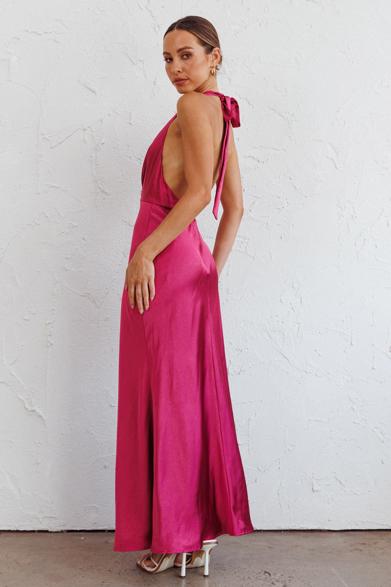 Fuchsia maxi dress shop