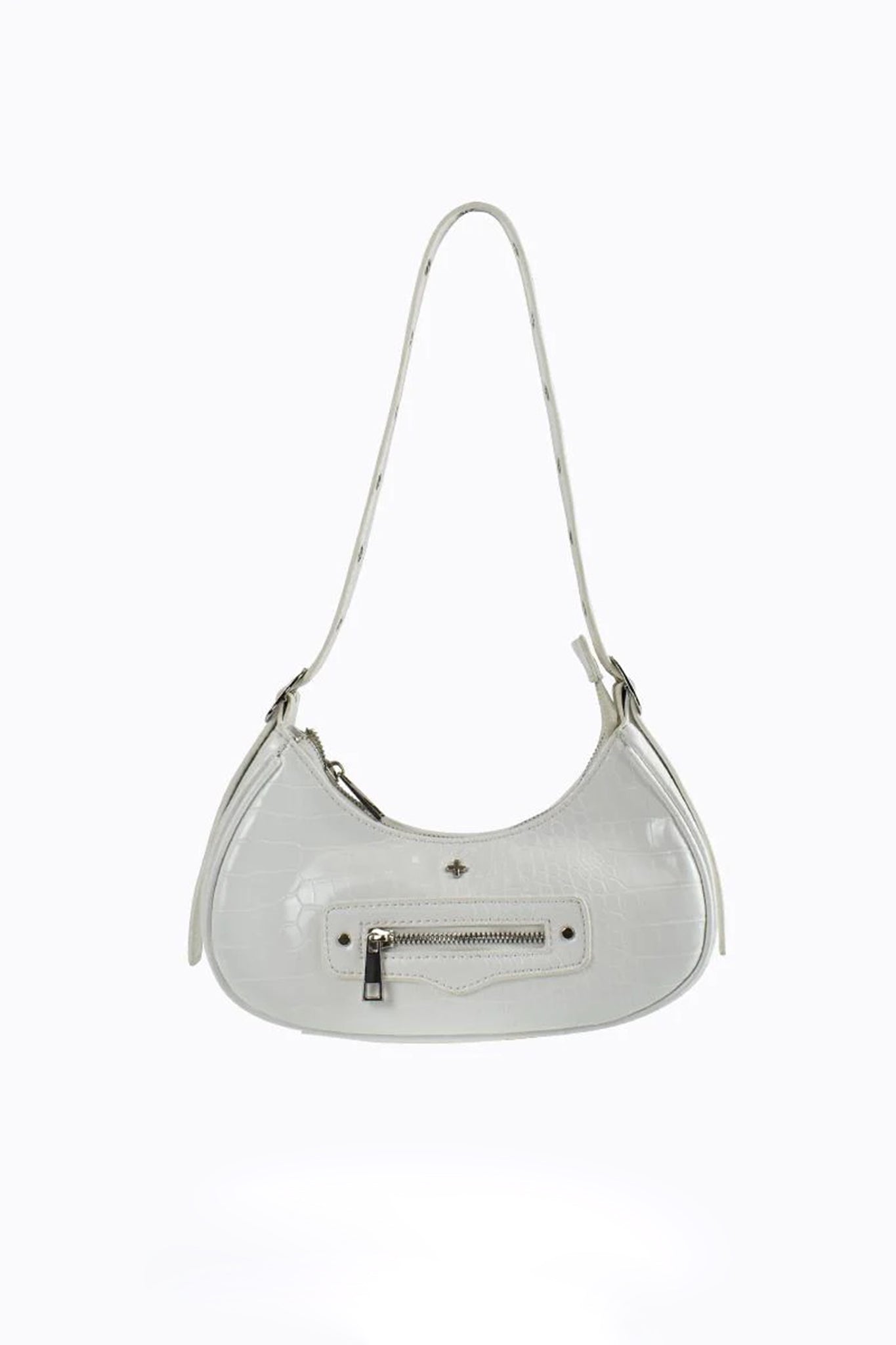 Shop the Peta And Jain Moto Shoulder Bag White | Selfie Leslie Australia