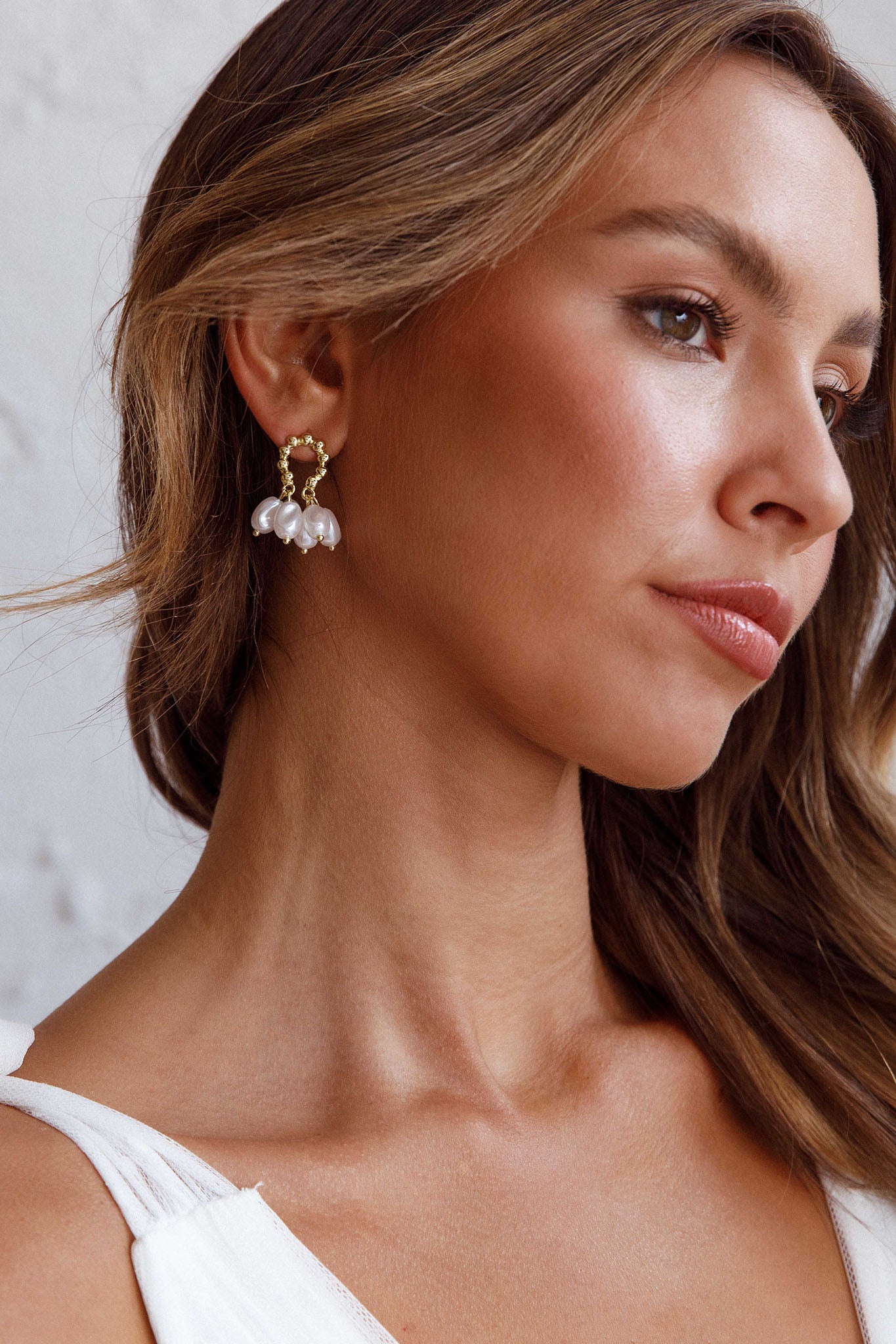 Gold statement earrings australia store