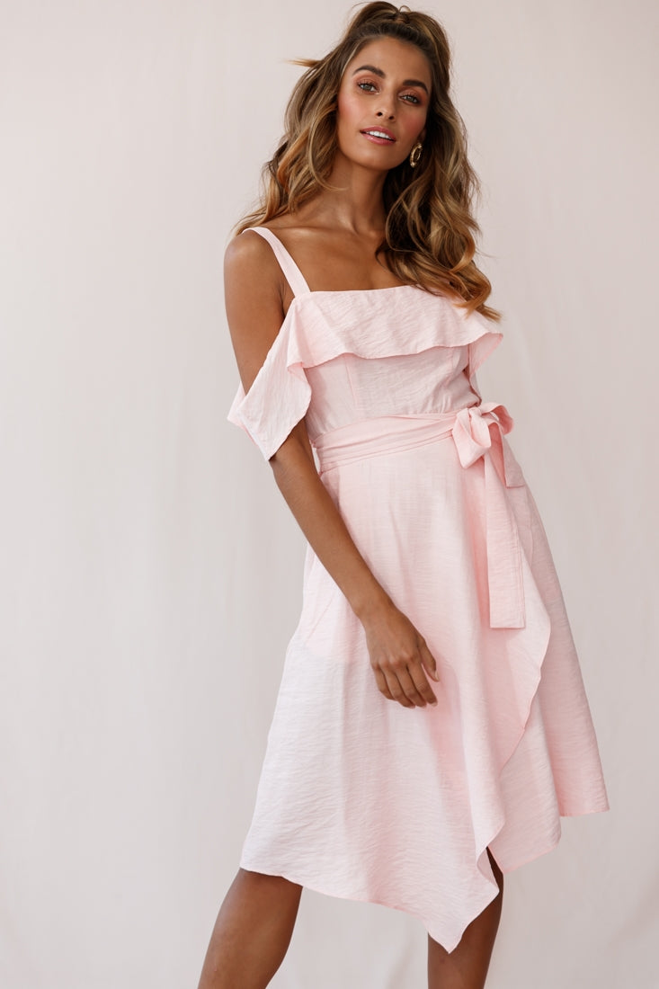 Shop The Adali Flowy Summer Midi Dress Pink Selfie Leslie Australia 5183